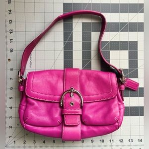 Coach Bag - Genuine Leather, hot pink